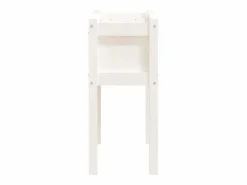 New Clicnbuy Jardinera con patas madera maciza de pino 70x31x70 cm Blanco