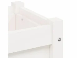 New Clicnbuy Jardinera con patas madera maciza de pino 70x31x70 cm Blanco