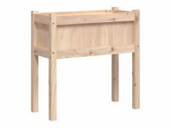 Best Jardinera con patas madera maciza de pino 70x31x70 cm Jardinera