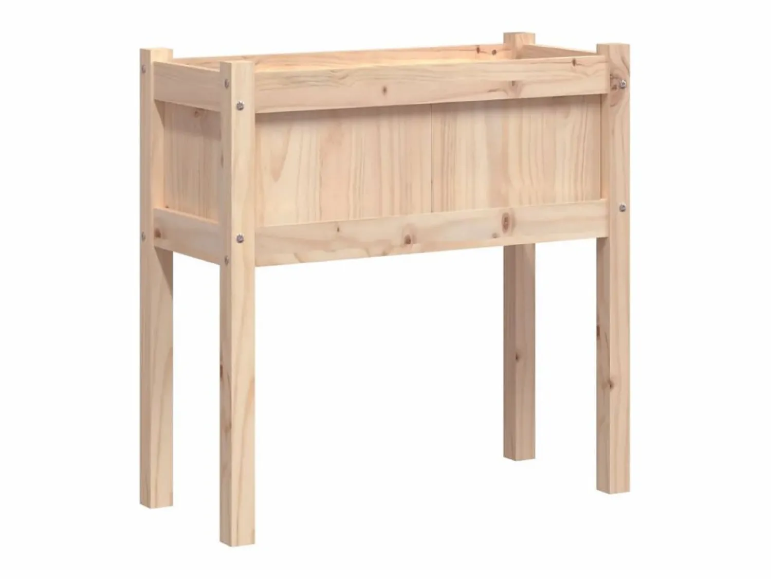 Best Jardinera con patas madera maciza de pino 70x31x70 cm Jardinera