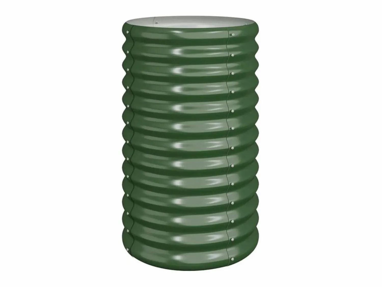 Clicnbuy Jardinera de acero con recubrimiento en polvo 40x40x68 cm