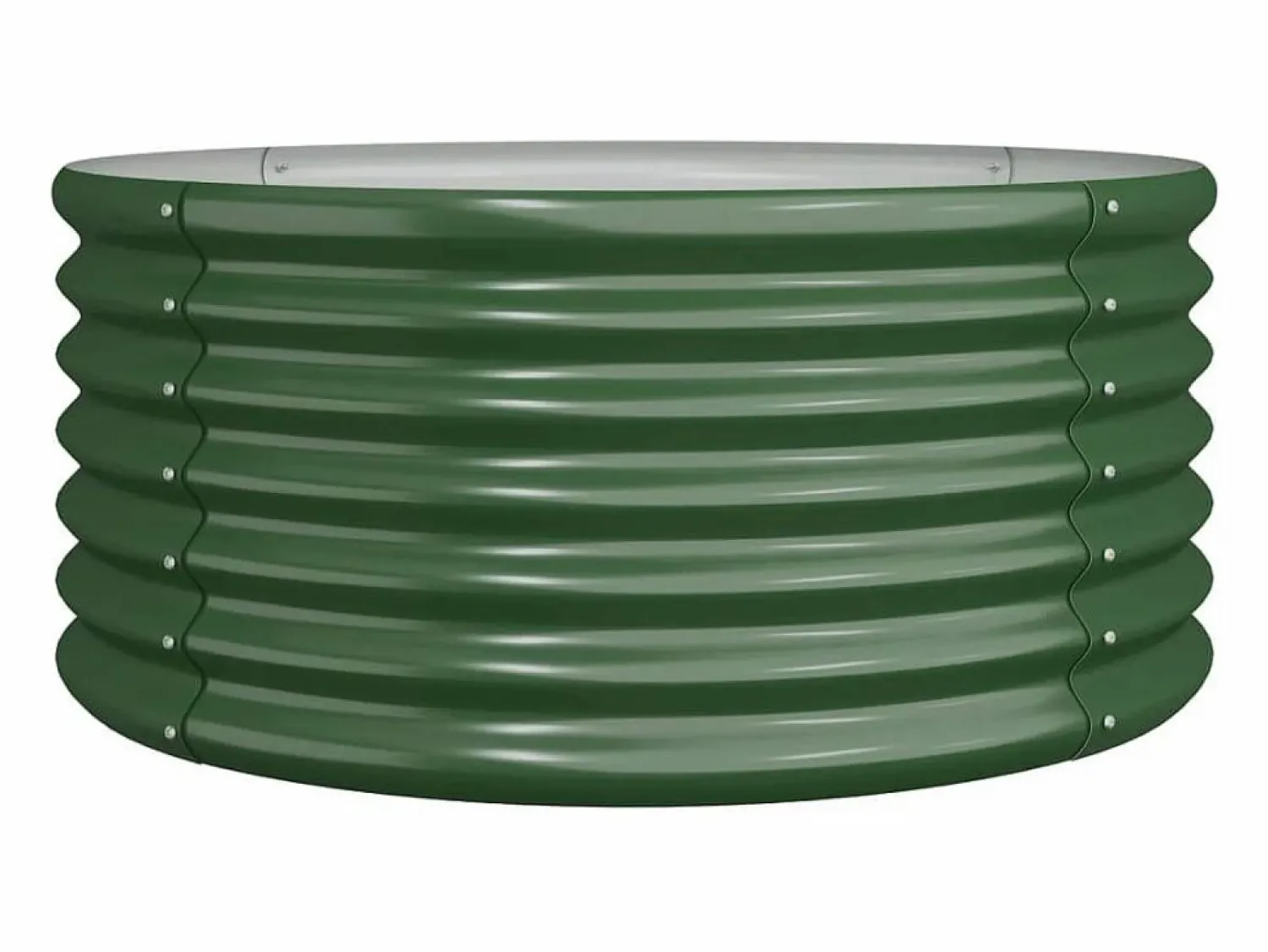 Clicnbuy Jardinera de acero con recubrimiento en polvo 80x80x36 cm