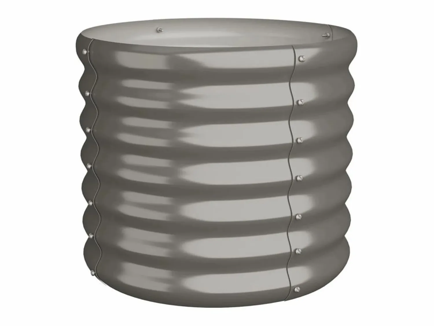 Clicnbuy Jardinera de acero con recubrimiento en polvo 40x40x36 cm