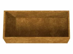 Best Clicnbuy Jardinera de acero corten 62x30x29 cm Marru00f3n