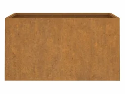 Clicnbuy Jardinera de acero corten 62x40x39 cm