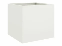 Hot Clicnbuy Jardinera de acero laminado en frío 42x40x39 cm Blanco