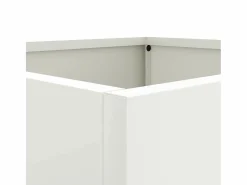 Hot Clicnbuy Jardinera de acero laminado en frío 42x40x39 cm Blanco