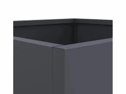 Outlet Clicnbuy Jardinera de acero laminado en frío antracita 32x30x29 cm Gris antracita