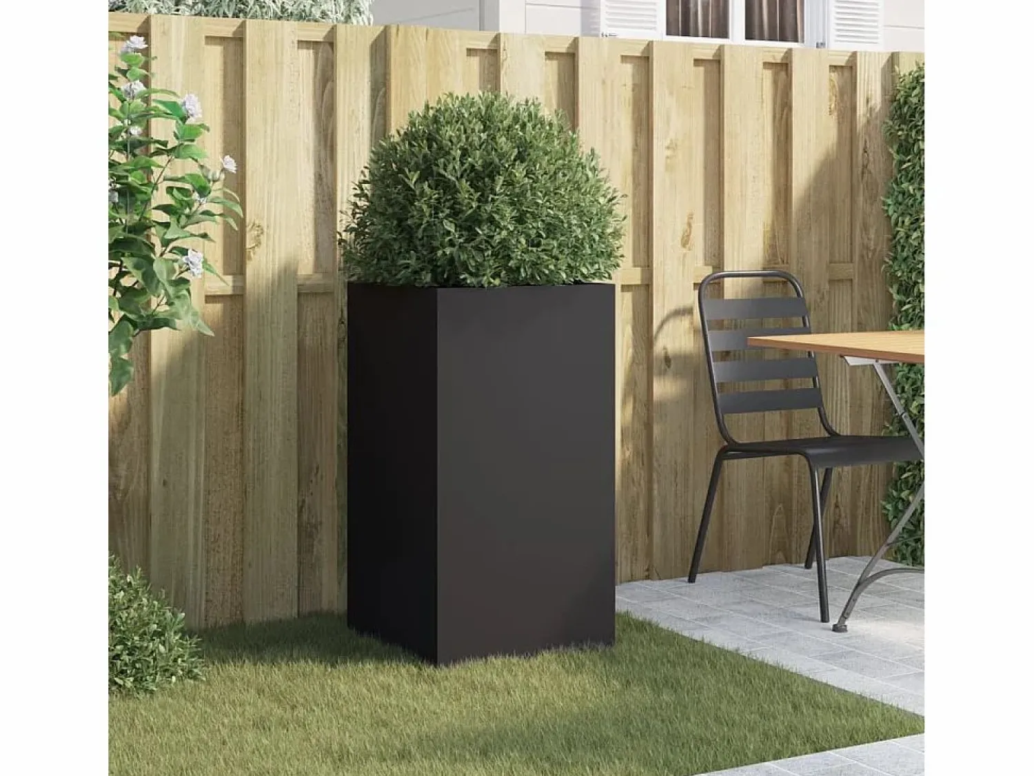 Clicnbuy Jardinera de acero laminado en frío 42x38x75 cm