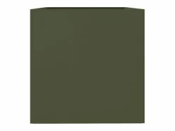 Clicnbuy Jardinera de acero laminado en frío oliva 62x47x46 cm
