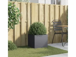 Clicnbuy Jardinera de acero laminado en frío antracita 42x40x39 cm