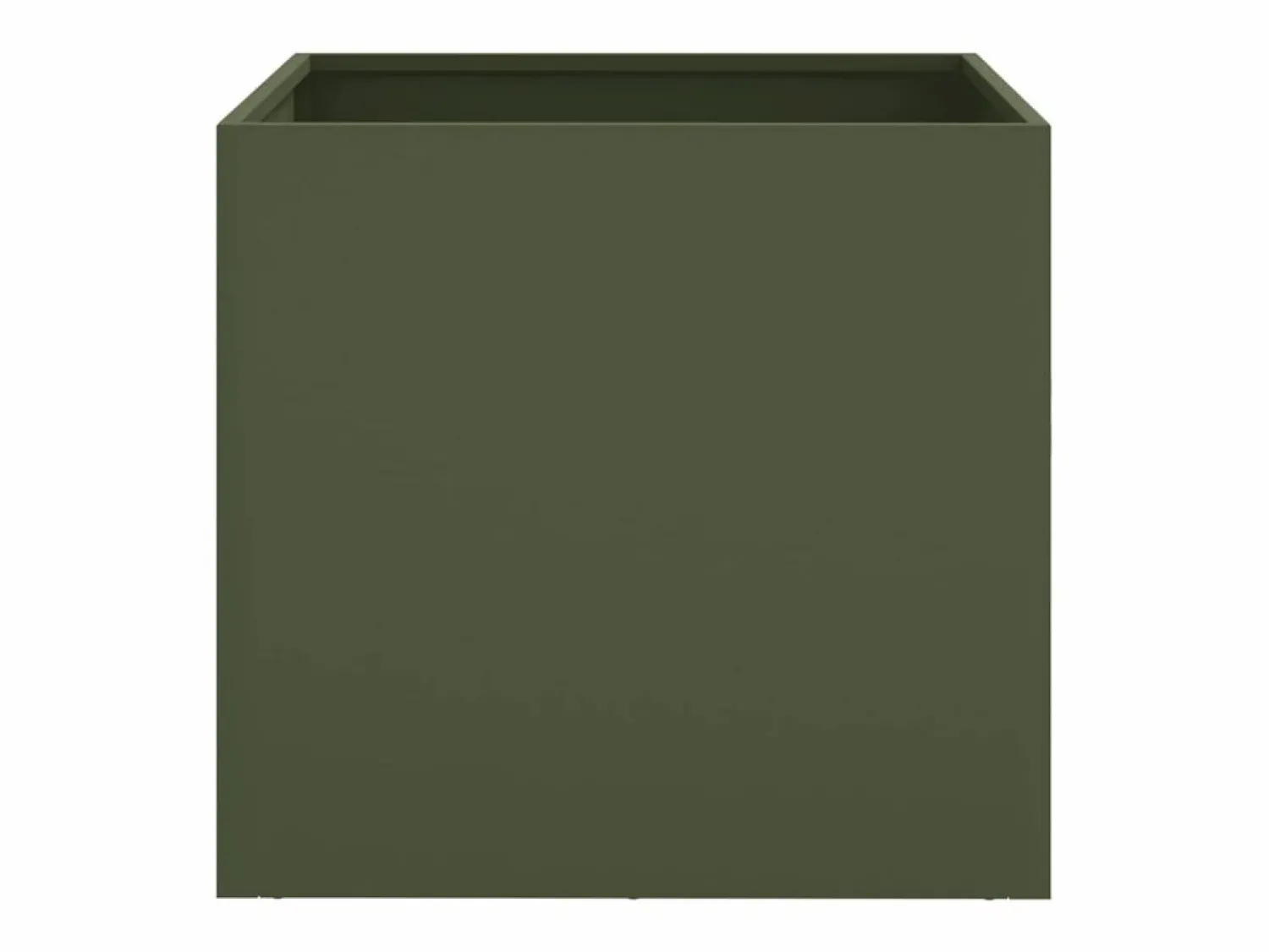 Online Clicnbuy Jardinera de acero laminado en frío oliva 49x47x46 cm Verde