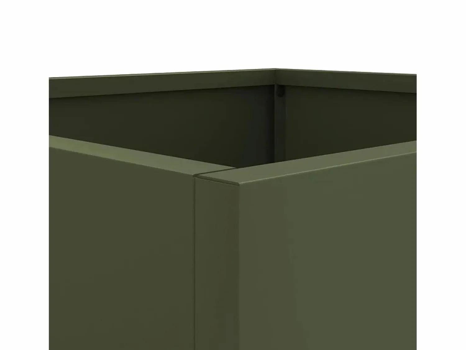 Online Clicnbuy Jardinera de acero laminado en frío oliva 49x47x46 cm Verde