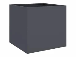 Clicnbuy Jardinera de acero laminado en frío antracita 49x47x46 cm