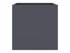 Clicnbuy Jardinera de acero laminado en frío antracita 49x47x46 cm