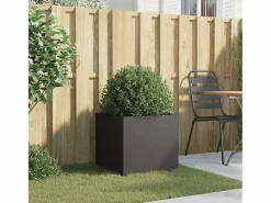 Sale Clicnbuy Jardinera de acero laminado en frío 49x47x46 cm Negro