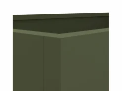 Clearance Jardinera de acero laminado en frío oliva 62x40x39 cm Jardinera