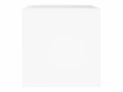 New Clicnbuy Jardinera de madera contrachapada brillante 40x40x40 cm Blanco