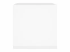 New Clicnbuy Jardinera de madera contrachapada brillante 40x40x40 cm Blanco