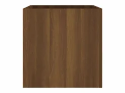 Jardinera de madera contrachapada marrón roble 40x40x40 cm Jardinera