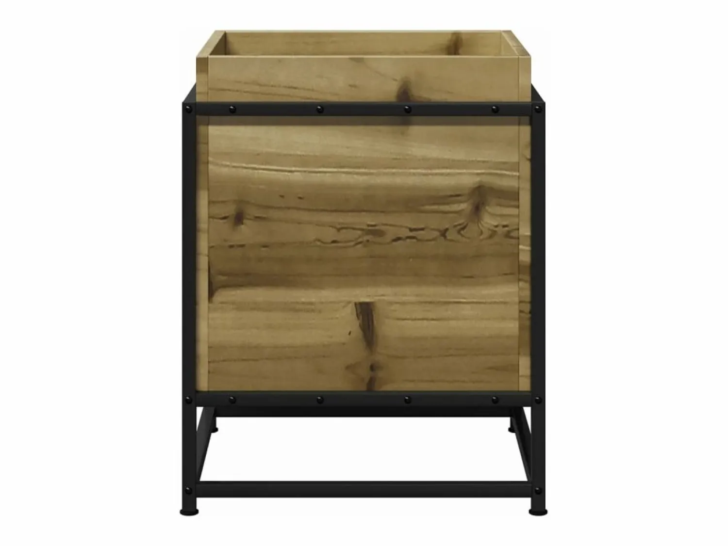 New Jardinera de madera de pino impregnada 40x40x50 cm Jardinera