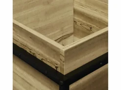 Jardinera de madera de pino impregnada 80x40x50 cm Jardinera
