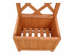 Hot Jardinera de madera enrejada, 40 x 30 x 135 cm Jardinera