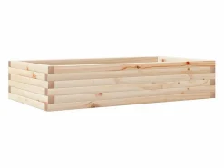 Online Jardinera de madera maciza de pino 110x60x23 cm Jardinera