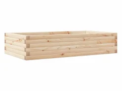 Online Jardinera de madera maciza de pino 110x60x23 cm Jardinera