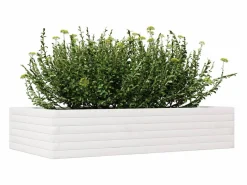 Sale Clicnbuy Jardinera de madera maciza de pino 110x60x23 cm Blanco