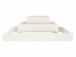 Clearance Jardinera de madera maciza de pino 80x80x27 cm Jardinera