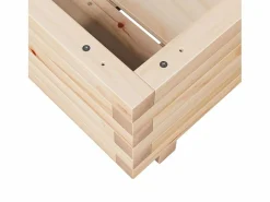 Clicnbuy Jardinera de madera maciza de pino 40x40x26,5 cm