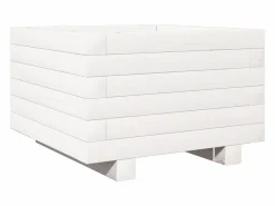 Jardinera de madera maciza de pino 40x40x26,5 cm Jardinera