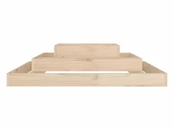 Clicnbuy Jardinera de madera maciza de pino 110x110x27 cm