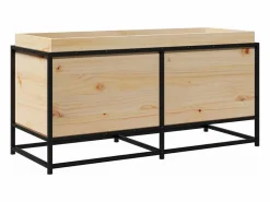 Clearance Clicnbuy Jardinera de madera maciza de pino 100x40x50 cm Marru00f3n