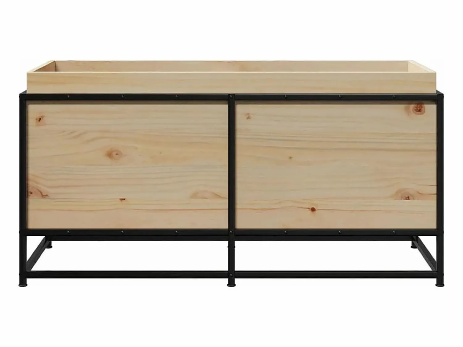 Clearance Clicnbuy Jardinera de madera maciza de pino 100x40x50 cm Marru00f3n