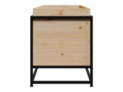 Clearance Clicnbuy Jardinera de madera maciza de pino 100x40x50 cm Marru00f3n