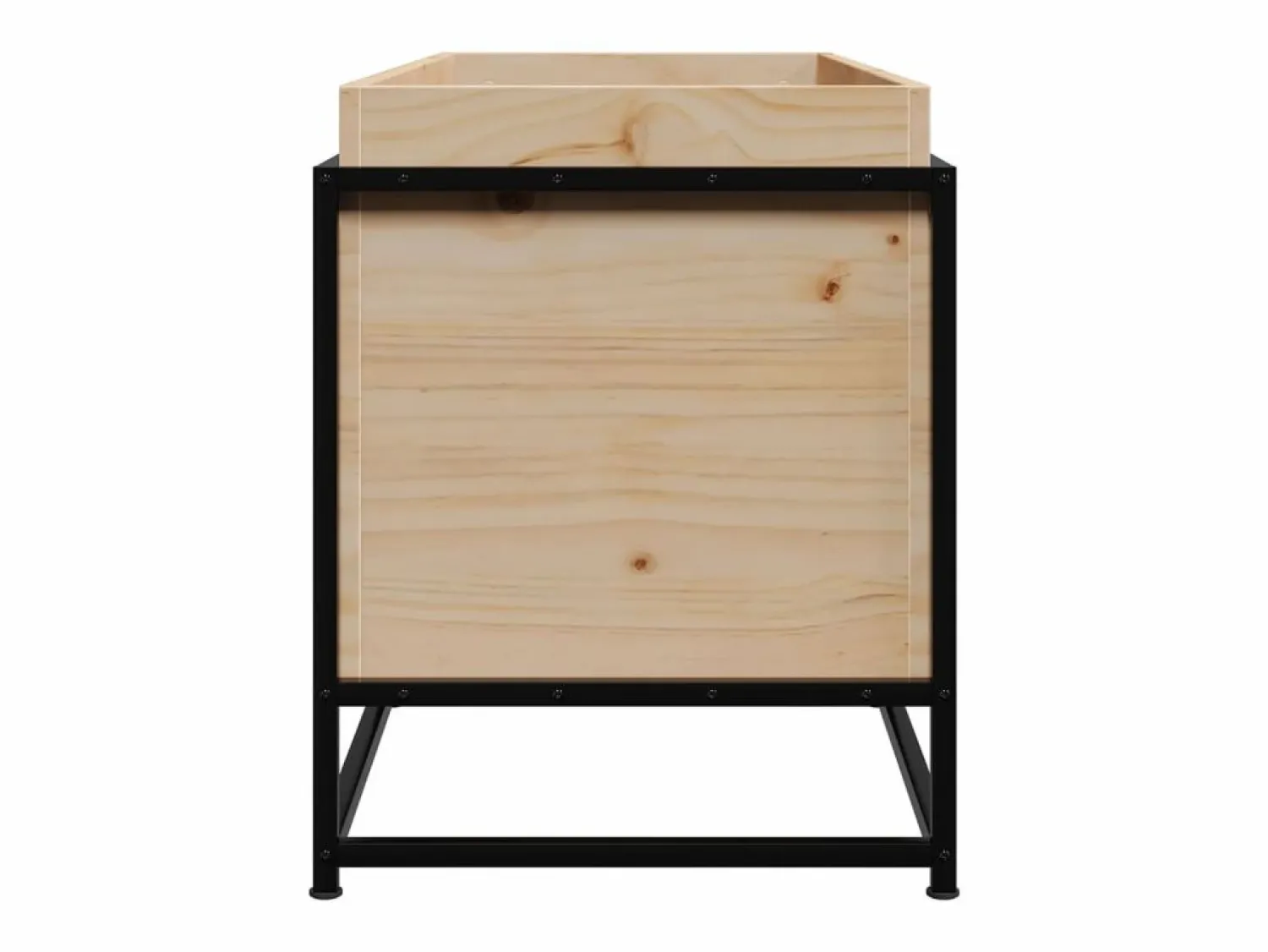 Clearance Clicnbuy Jardinera de madera maciza de pino 100x40x50 cm Marru00f3n