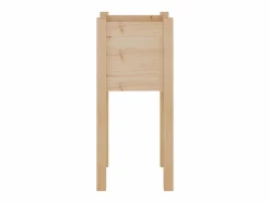 Hot Jardinera de madera maciza de pino 31x31x70 cm Jardinera