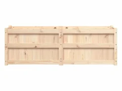 Outlet Jardinera de madera maciza de pino 150x50x50 cm Jardinera