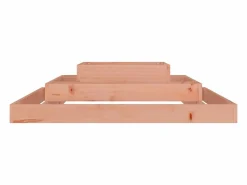 Jardinera de madera maciza de douglas 110x110x27 cm Jardinera