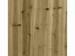 Discount Clicnbuy Jardinera diseño de valla madera de pino impregnada 30x30x30 cm Marru00f3n