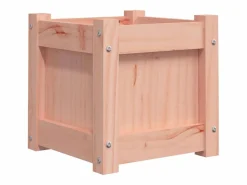 Discount Jardinera madera maciza de abeto Douglas 31x31x31 cm Jardinera
