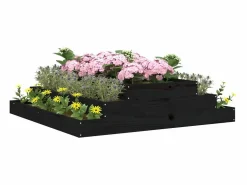 Clicnbuy Jardinera madera maciza de pino 110x110x27 cm