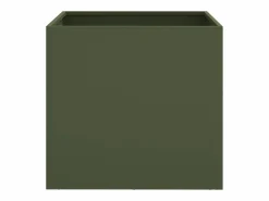 Discount Jardineras 2 unidades acero laminado en frío oliva 49x47x46 cm Jardinera