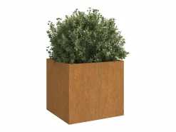 Clearance Jardineras 2 unidades acero corten 49x47x46 cm Jardinera