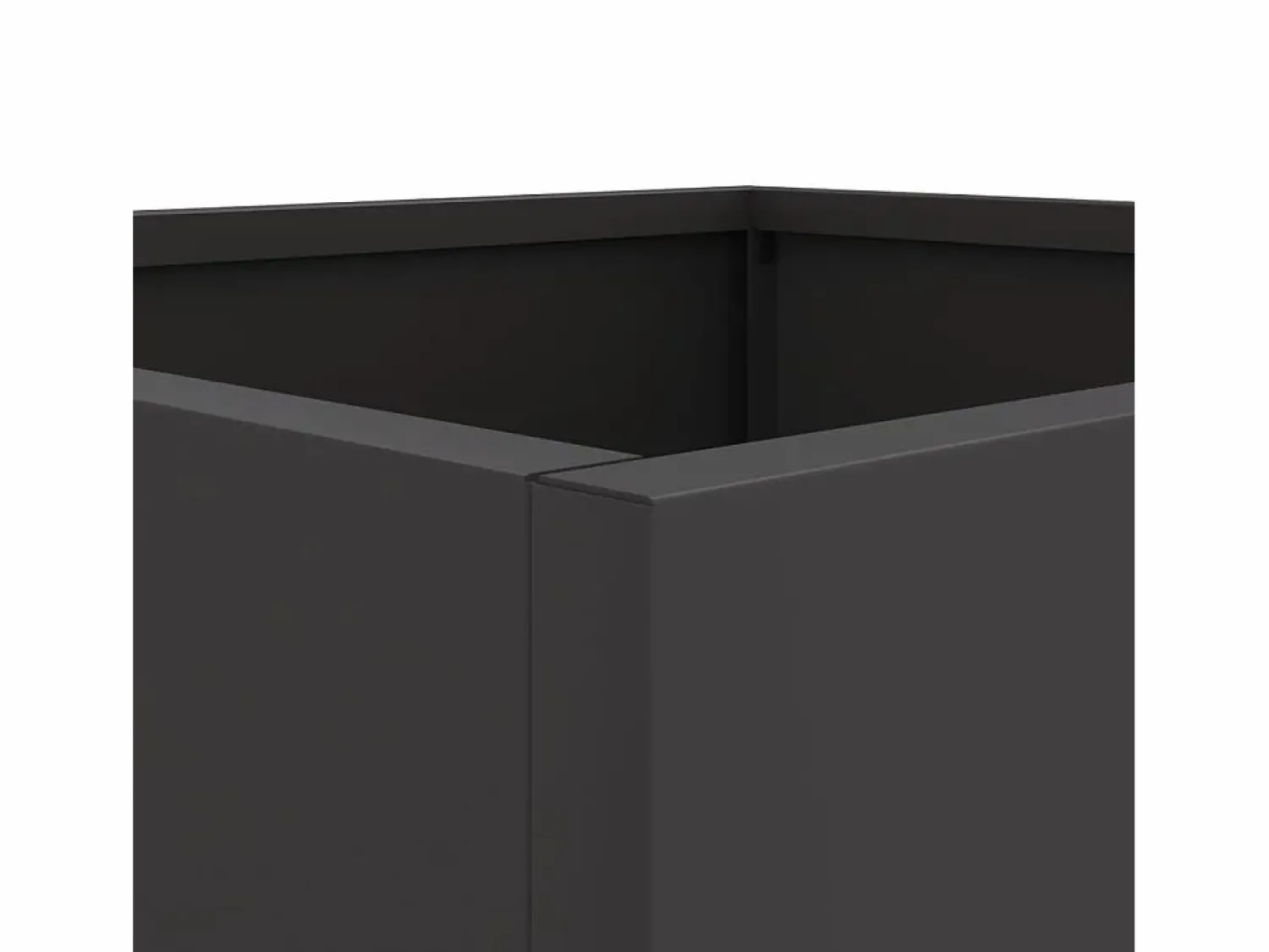 Clicnbuy Jardineras 2 unidades acero laminado en frío 49x47x46 cm