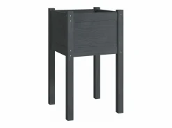 Clicnbuy Jardineras 2 unidades madera maciza de pino 40x40x70 cm