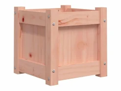 Clicnbuy Jardineras de jardín 2 unidades madera maciza Douglas