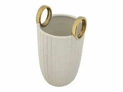 Best Jarrón de cerámica blanca 18x25 cm Blanco